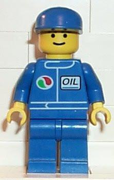 LEGO Minifigure-Octan - Blue Oil, Blue Legs, Blue Cap-Town / Classic Town-OCT016-Creative Brick Builders